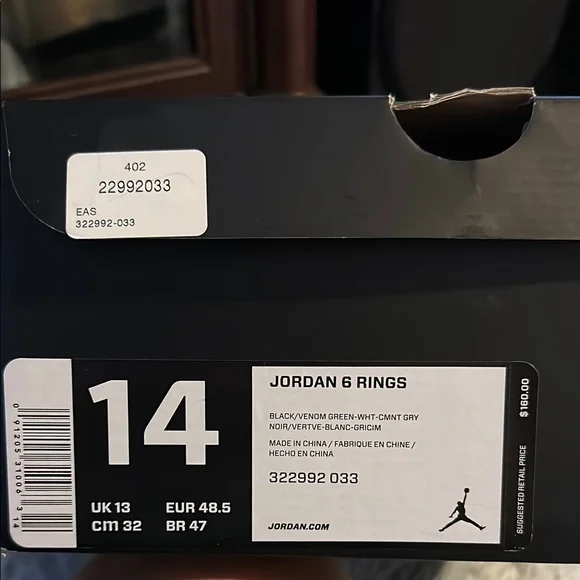 Jordan 6 Rings Black and Gray Sneakers - Picture 2 of 11